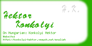 hektor konkolyi business card